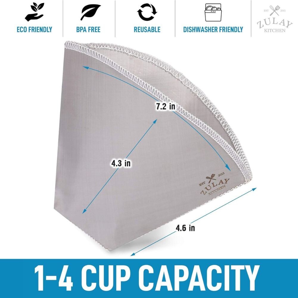 Zulay Reusable Pour Over Coffee Filter