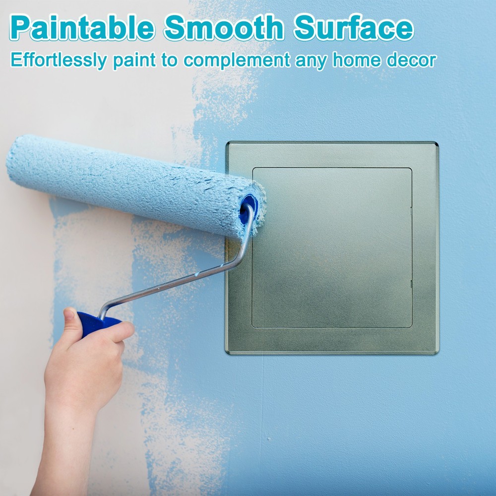 2-Pack Access Panel for Drywall, 6x6" Plastic Removable [Gold Tone, Square]