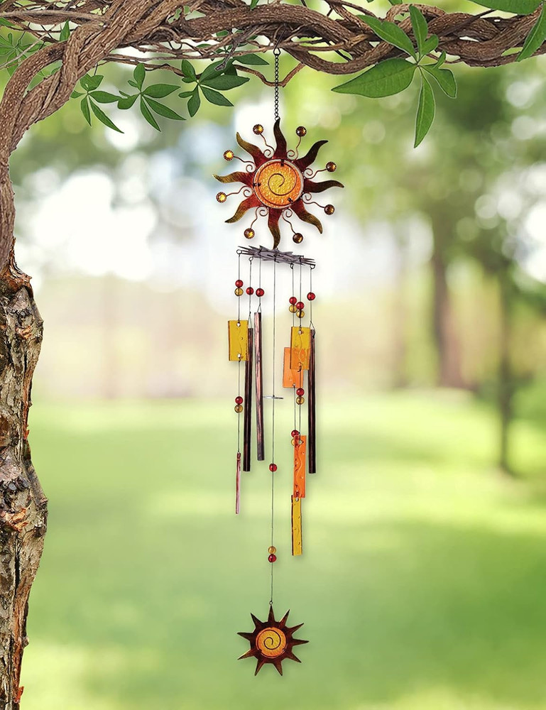 Spiral Sun Wind Chime, 37"