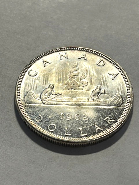 1962 Canada Silver Dollar/Unc+ #17509-2