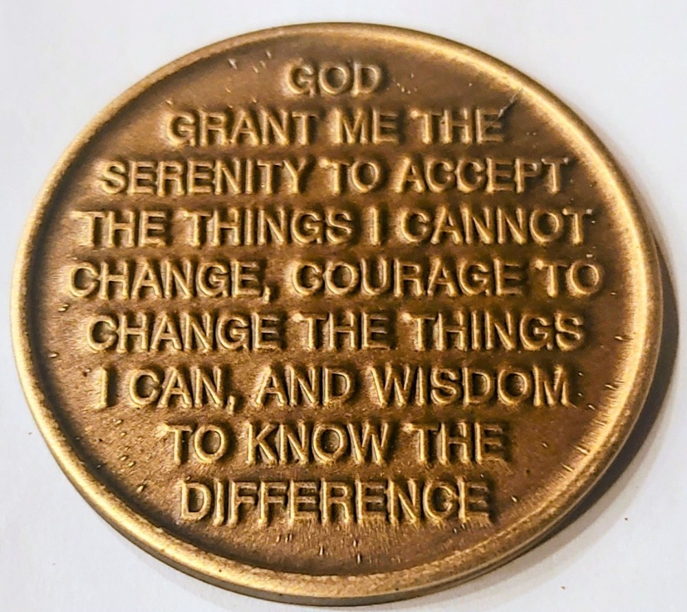 Keep Coming Back Affirmation Medallion Miracles Religious Spritual AA NA Bronze