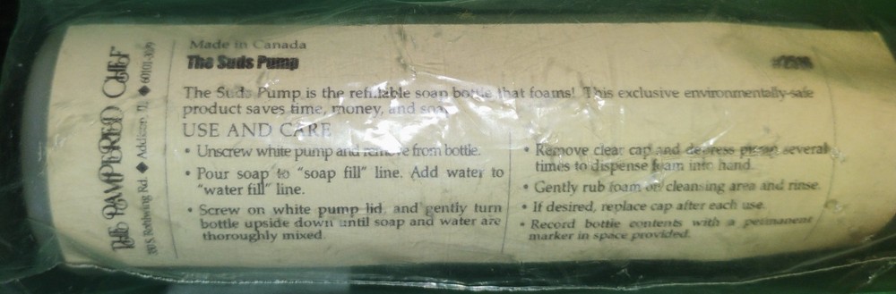 The Pampered Chef The Suds Pump NEW