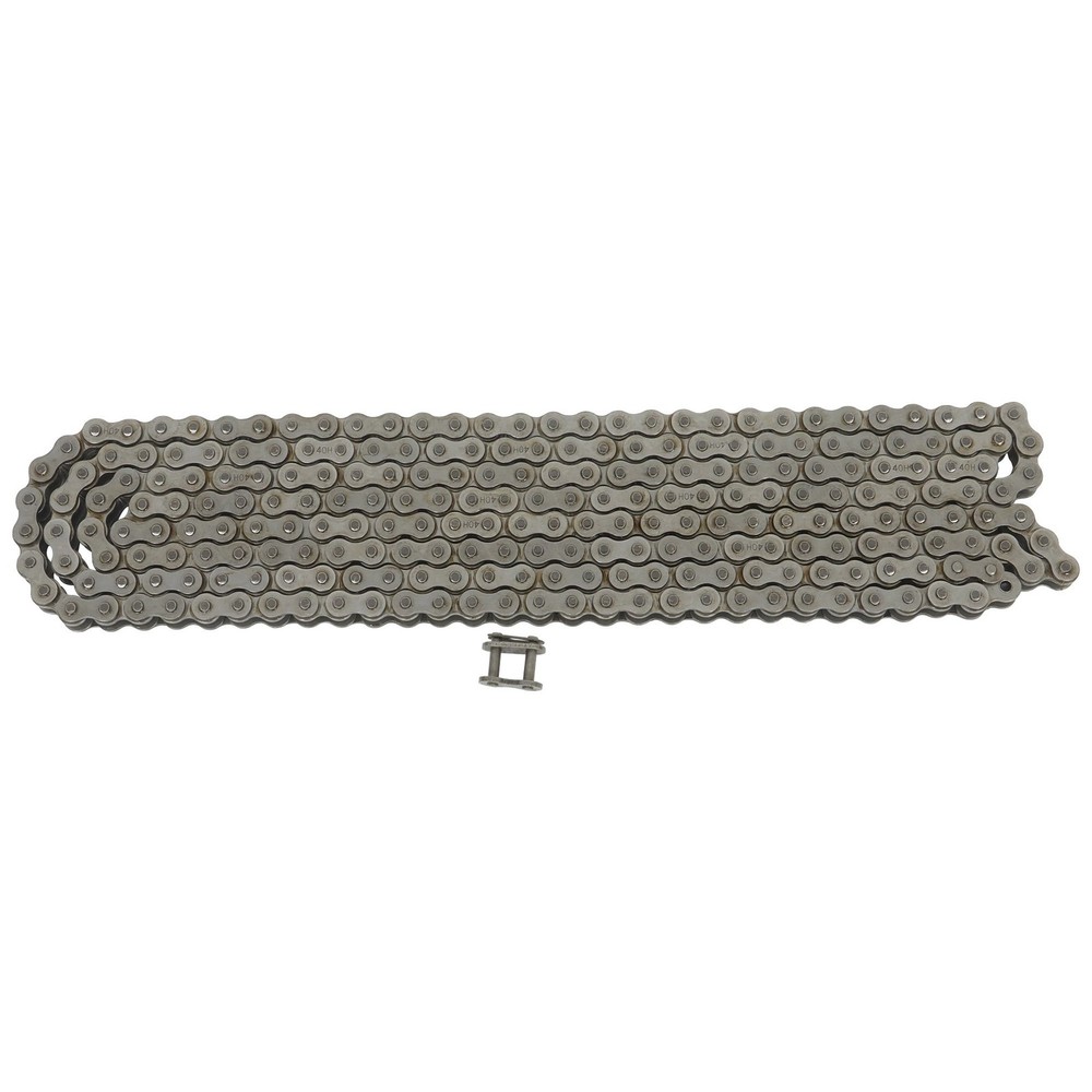#40H Heavy Duty Roller Chain 10 Ft with 1 Connecting Link, 40H Chain