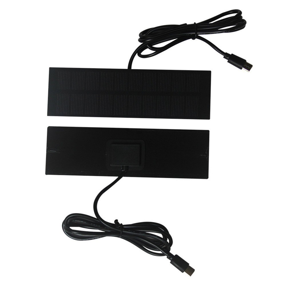 Compact 1W 5V Solar Panel Charger for Mobile Devices Portable Type C Output