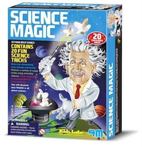 4M Science Magic 20 Tricks Principles Kids Labs Project Gravity to Mathematics