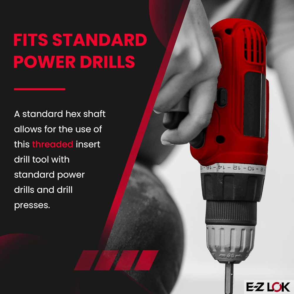 -8600 Thread Insert Drive Tool for Hex Drive Threaded Inserts Installation Drill