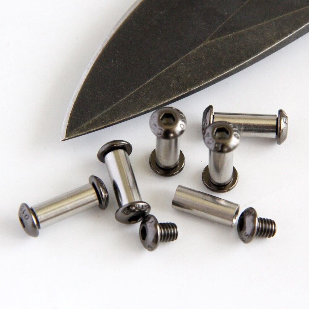 10PCS Knife Handle Screws Bolt Rivets Scale Fastener Corby Rivets Pins