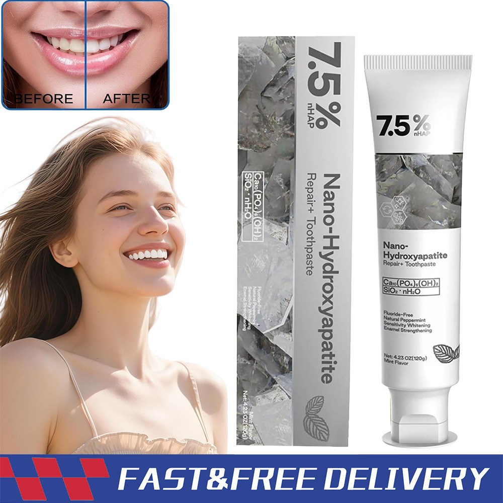 7.5% Hap Nano-Hydroxyapatite Toothpaste Remove Deep Clean For Sensitive Teeth