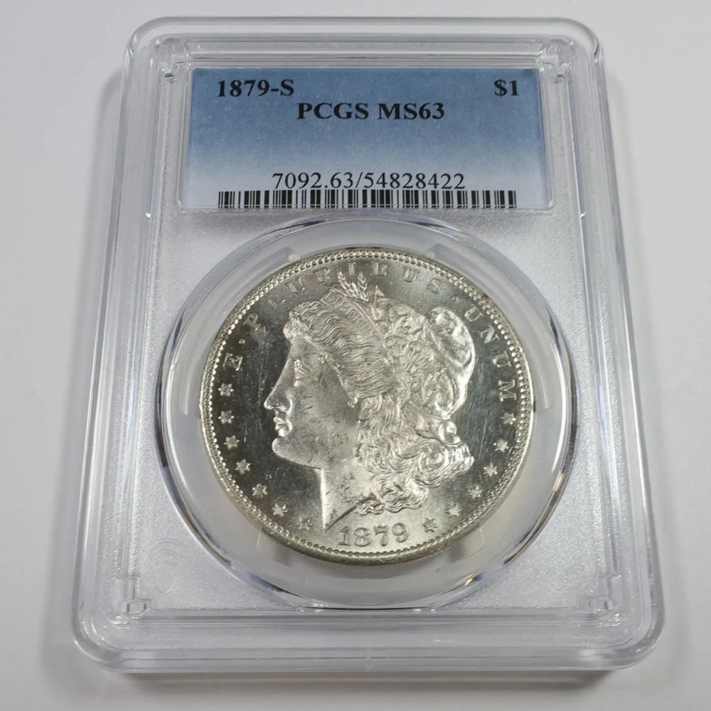 1879 S Morgan Silver Dollar PCGS MS-63