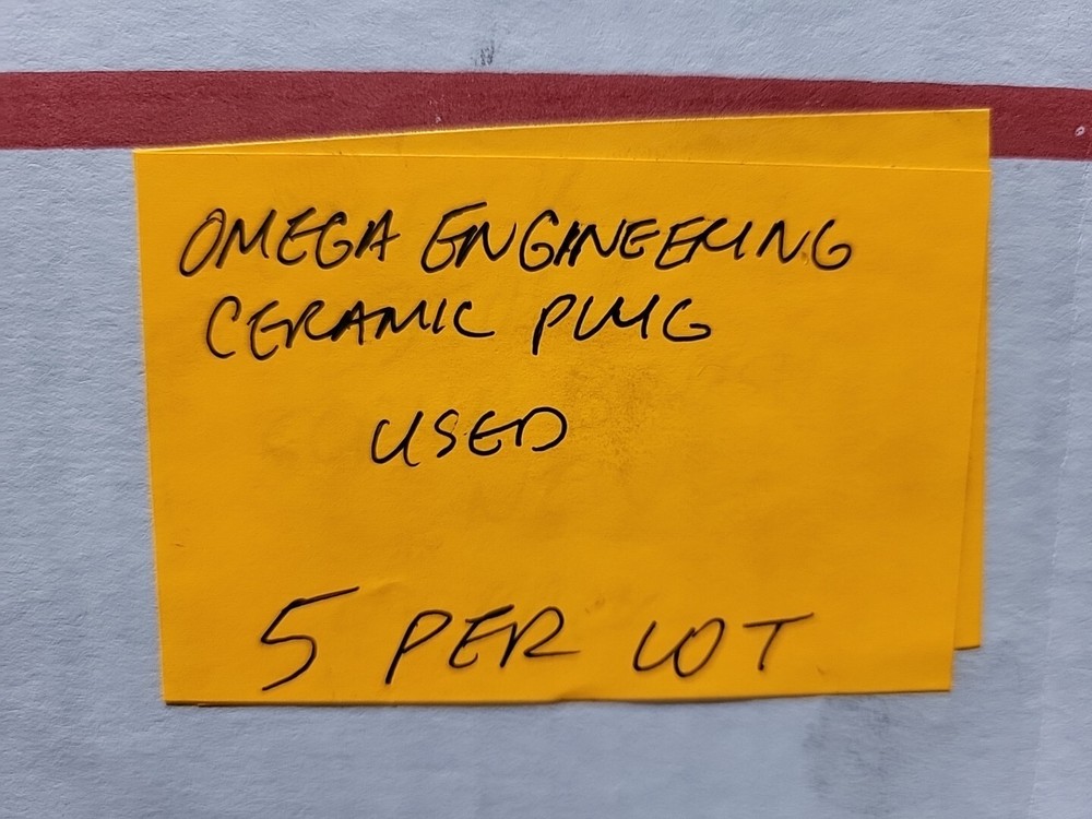 5 Pack Omega Engineering NHXH Ceramic Thermocouple Plug And Jack Used