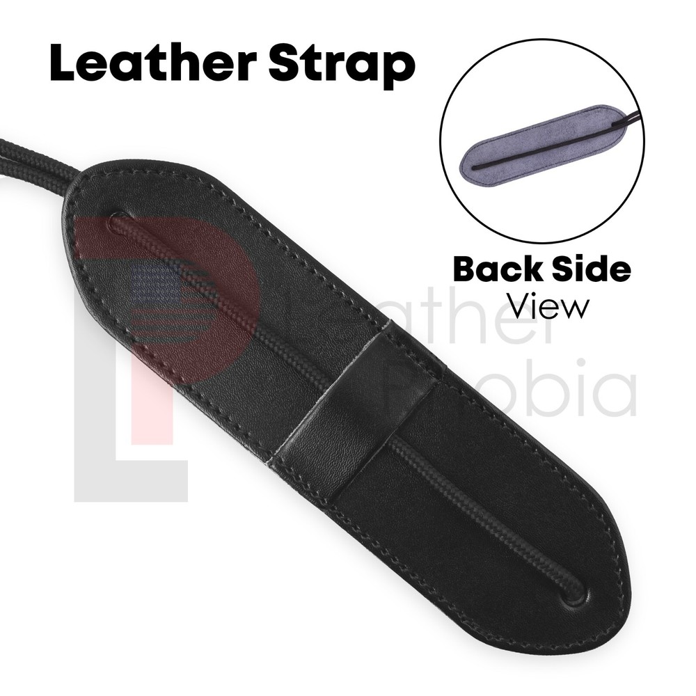 Leather Bow Stringer Black Archery Bowstring Recurve Longbow Replace Rope Tool