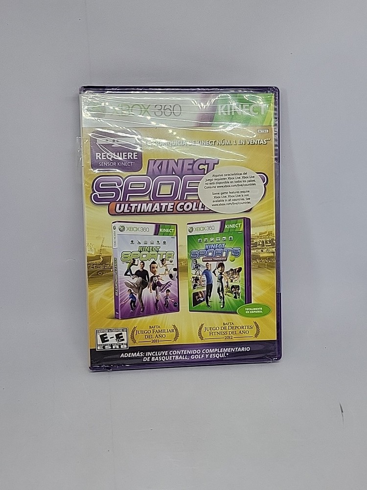 Microsoft Xbox 360 Kinect Motion Sensor Bar Black & 8 Games Bundle 1 is Sealed