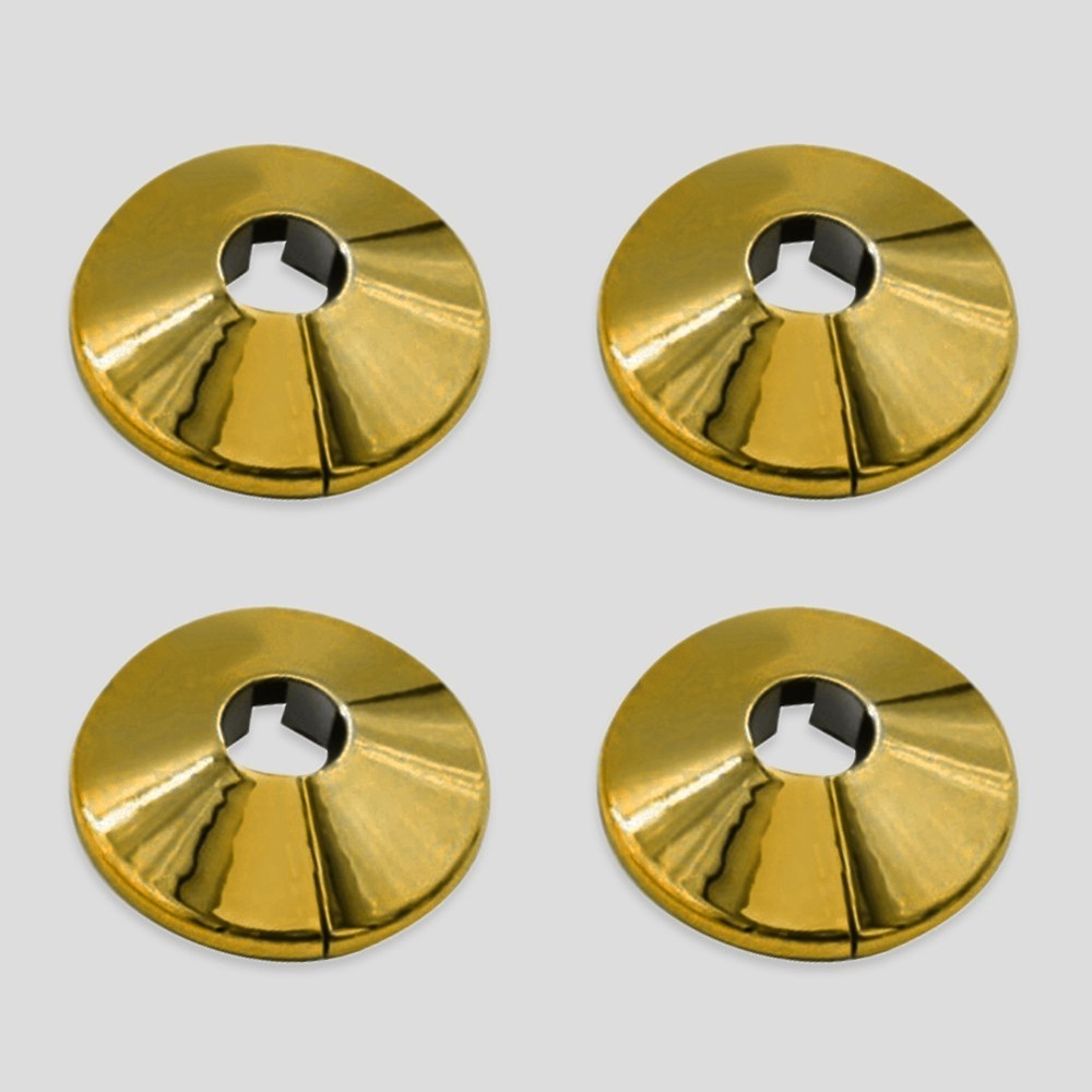 Plastic Covers Radiator Pipe Collars Shield Gold Plastic Covers Install