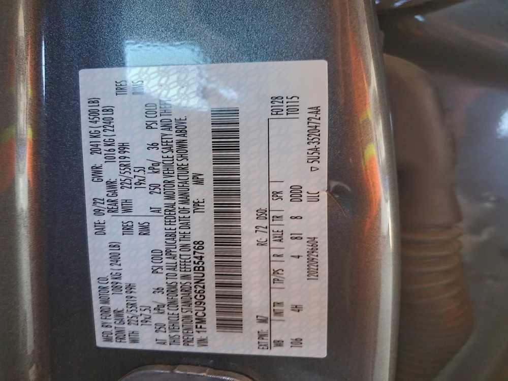 CONTROL PANEL OEM 20-22 FORD ESCAPE 1YR WRNTY