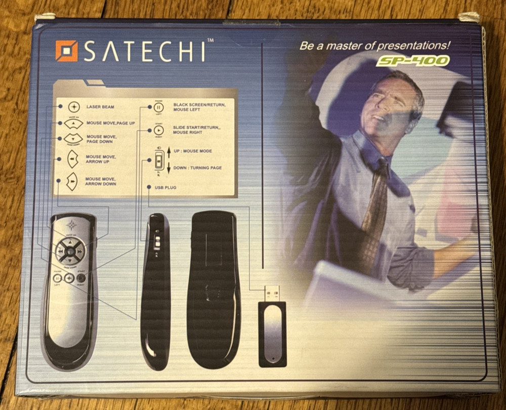 Bluetooth Wireless Presenter Pro Pointer Remote Control SP-400