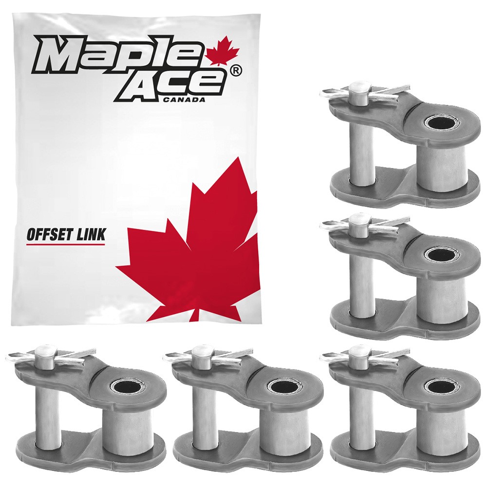 #35 Offset Half Link for Roller Chain Single Strand (Qty 5)
