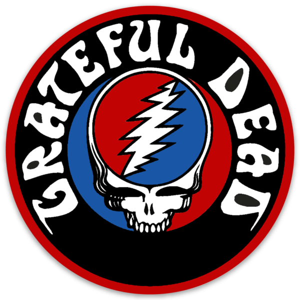 Grateful Dead - Classic Logo Monogram Die-cut Round MAGNET