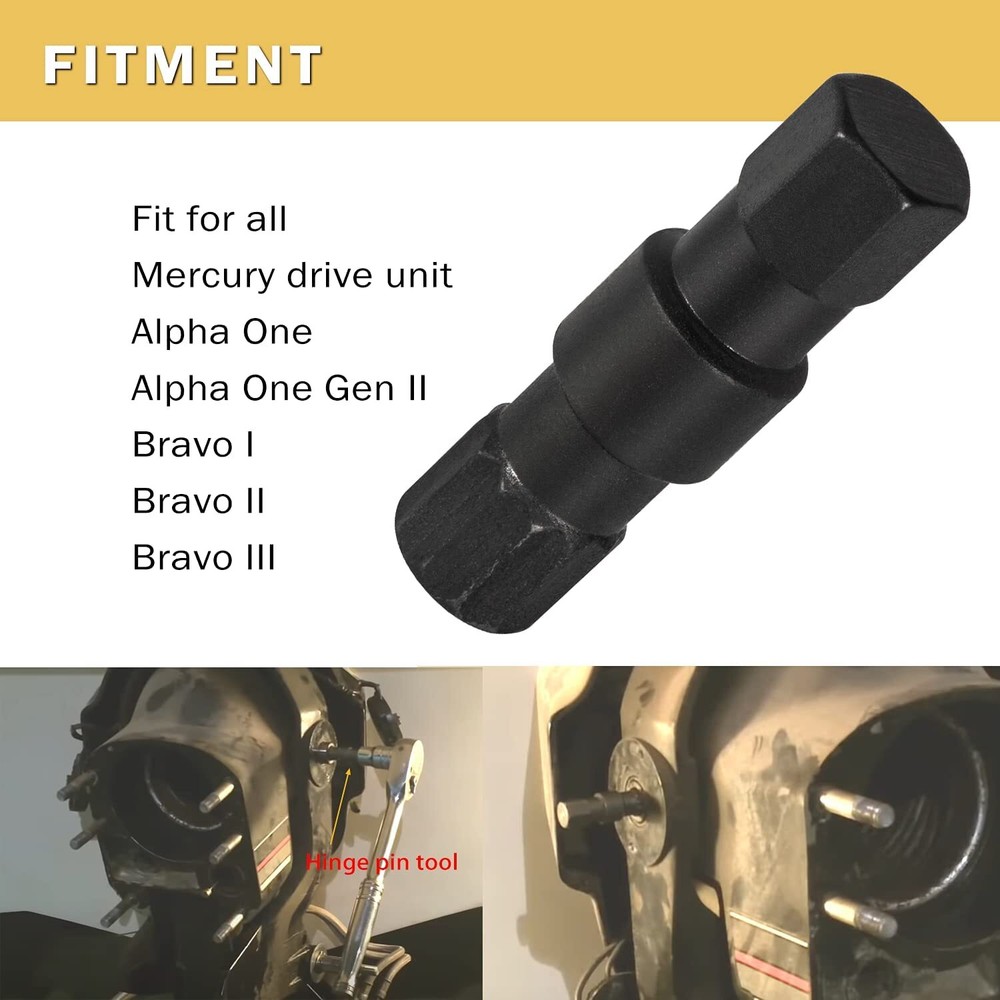 Shift Cable Tool Socket & Hinge Pin Tool for Mercruiser Alpha One Gen I Gen II