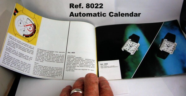 LONGINES 1972 Chronograph Series Identification & Instruction Brochure