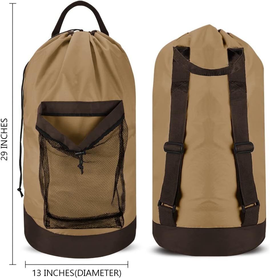 Backpack Laundry Bag, Laundry Backpack with Shoulder Straps