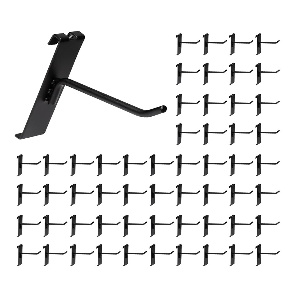 20 PCS Black 4 Inch Grid Wall Hooks Grid Panel Retail Display Storage