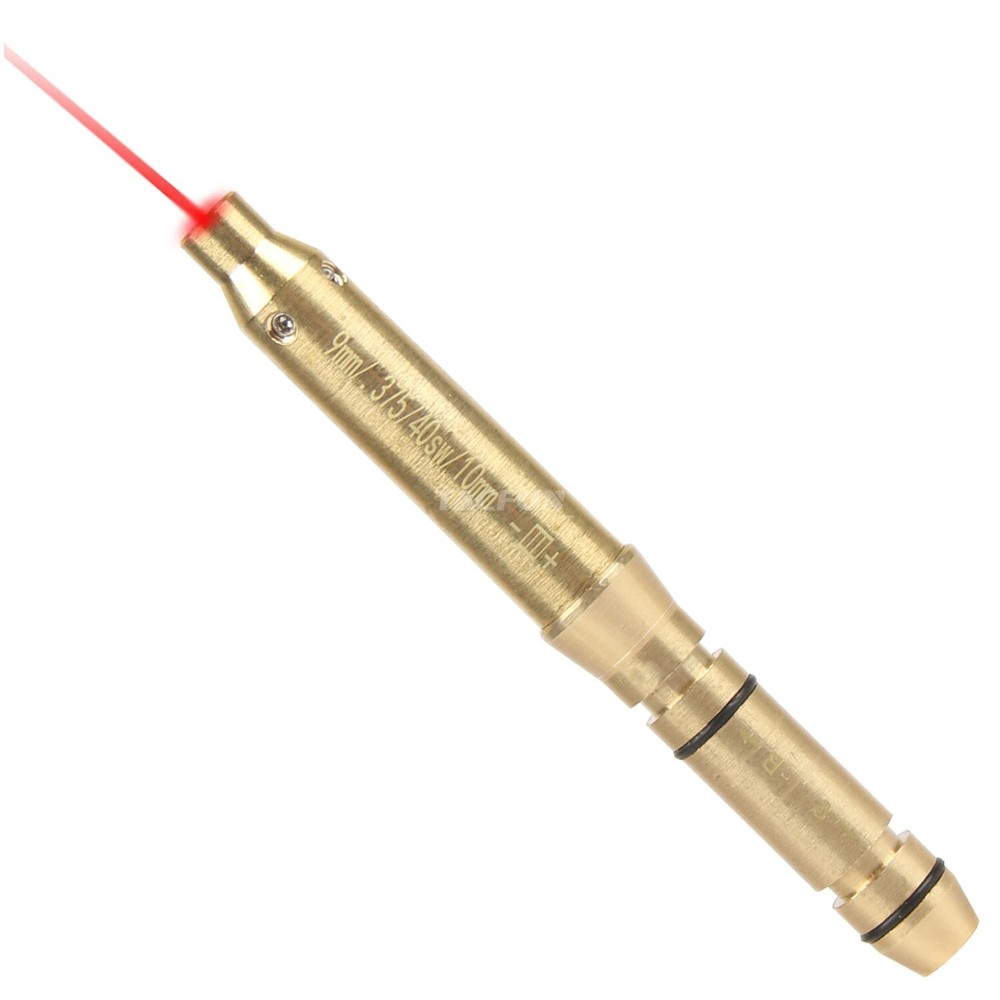 9mm /.375 Cal / .41 Cal / 40sw/10mm Red Laser Front Insert Arbor Boresighter