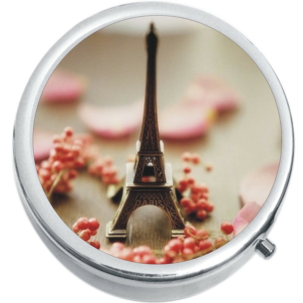 Eiffel Tower Paris Medicine Vitamin Pill Box