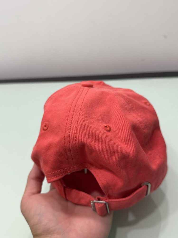PELOTON Adjustable Strapback Hat Cap Embossed Logo CORAL