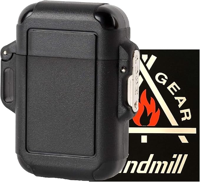 NEW WINDMILL Lighter ZAG Turbo Windproof Black