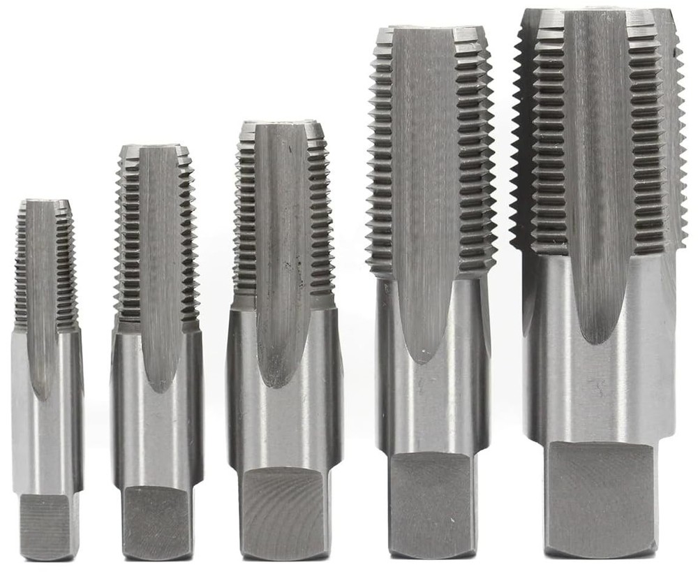 Comprehensive 5-Piece NPT Pipe Tap Set in Plastic Case – Ideal for Professionals