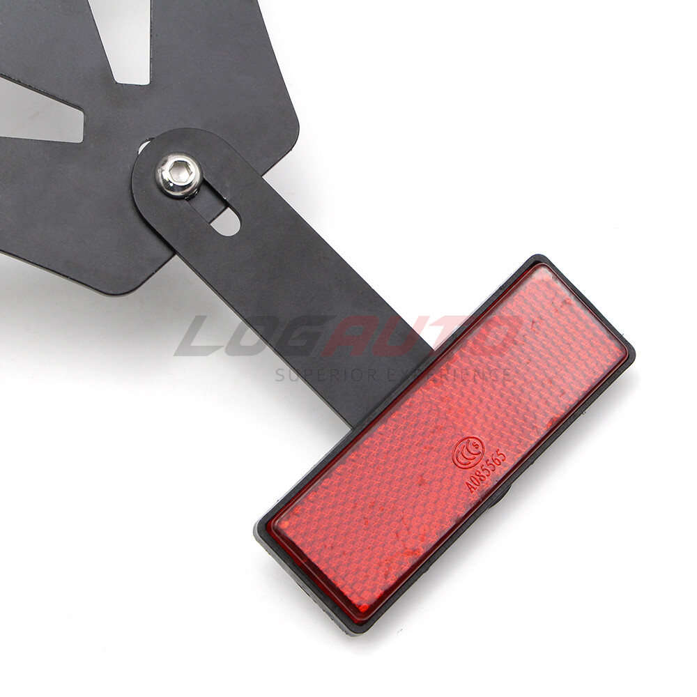 Adjustable License Plate Bracket Mount Universal Motorcycle Tail Light Holder