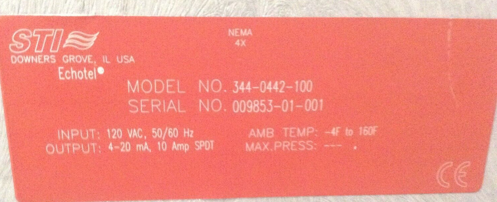 STI 344-0442-100 Level Controller