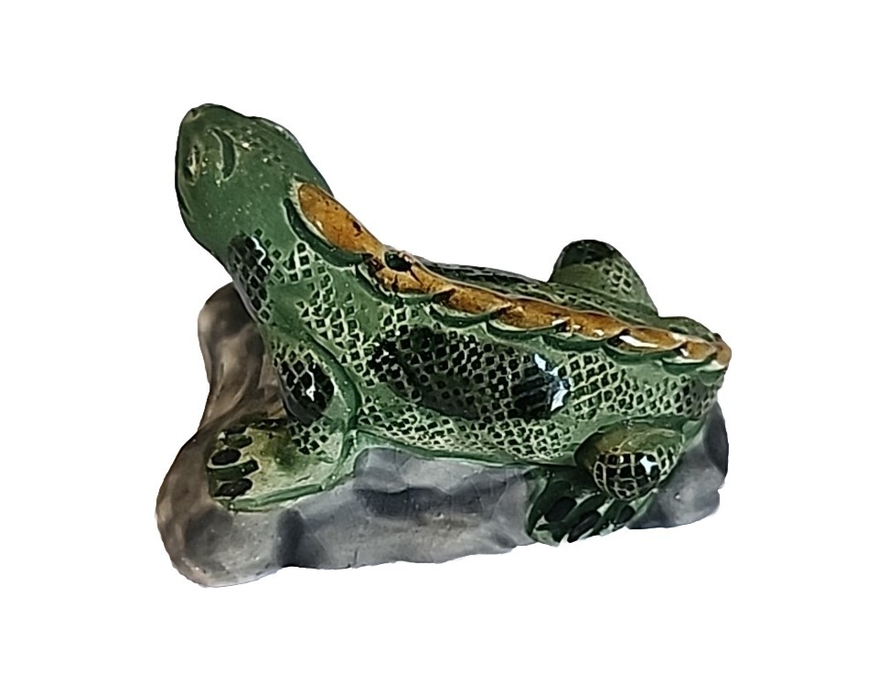 Iguana Ceramic Incense Holder