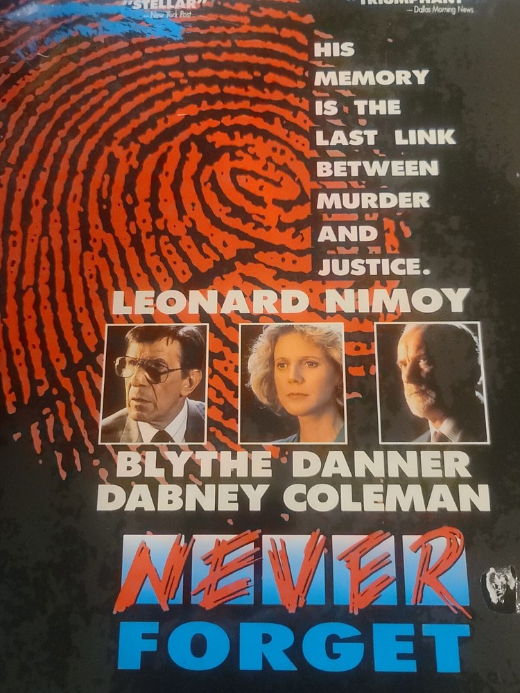 Never Forget Laserdisc 1991 NEW SEALED