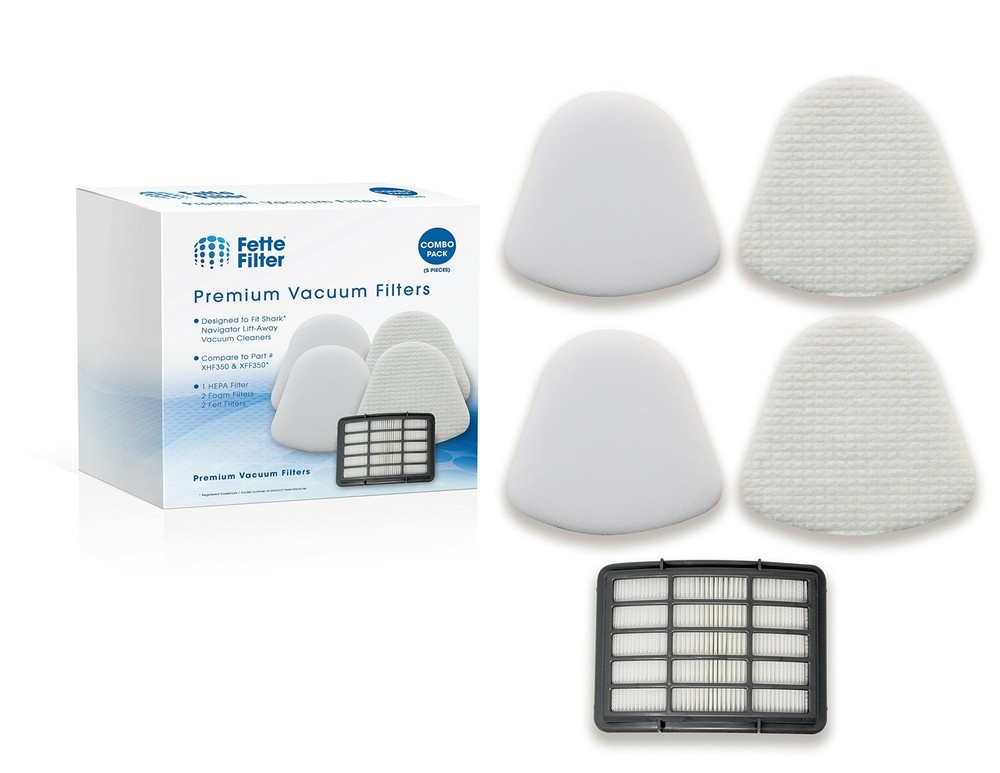 Combo Pack Vacuum Filter kit Compatible with Shark Navigator Lift-Away