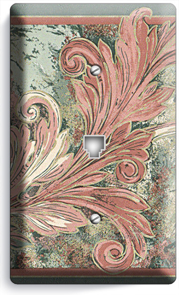 ACANTHUS LEAF VICTORIAN RUSTIC PATTERN PHONE TELEPHONE PLATES KITCHEN ROOM DECOR