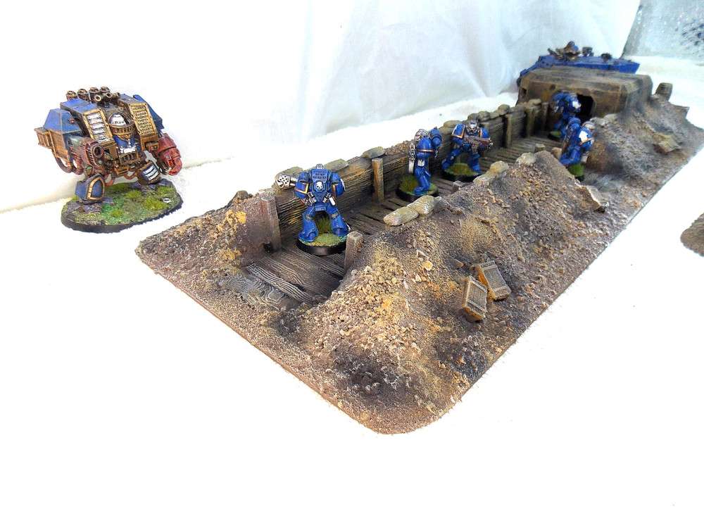 WARGAMING TERRAIN PAINTED ADVANCE ORDERS TRENCH SYSTEM