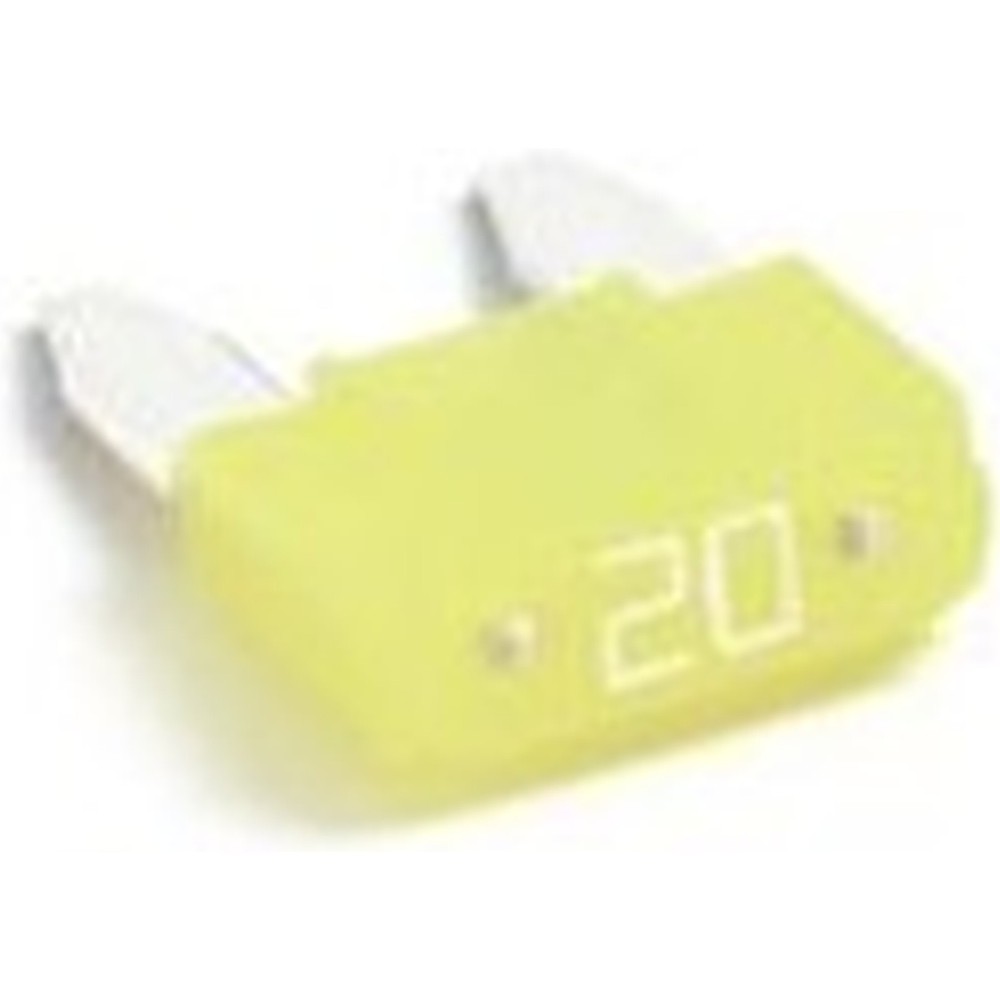 Mini Fuse Yellow Blade 20 Amp Carded