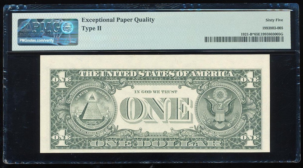 1995 $1 FRN ERROR INVERTED 3RD PRINT STAR!!!