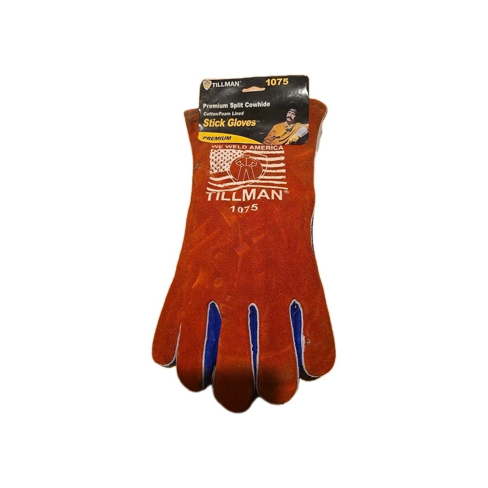 Tillman 1075 Premium Split Cowhide Stick Welding Gloves.