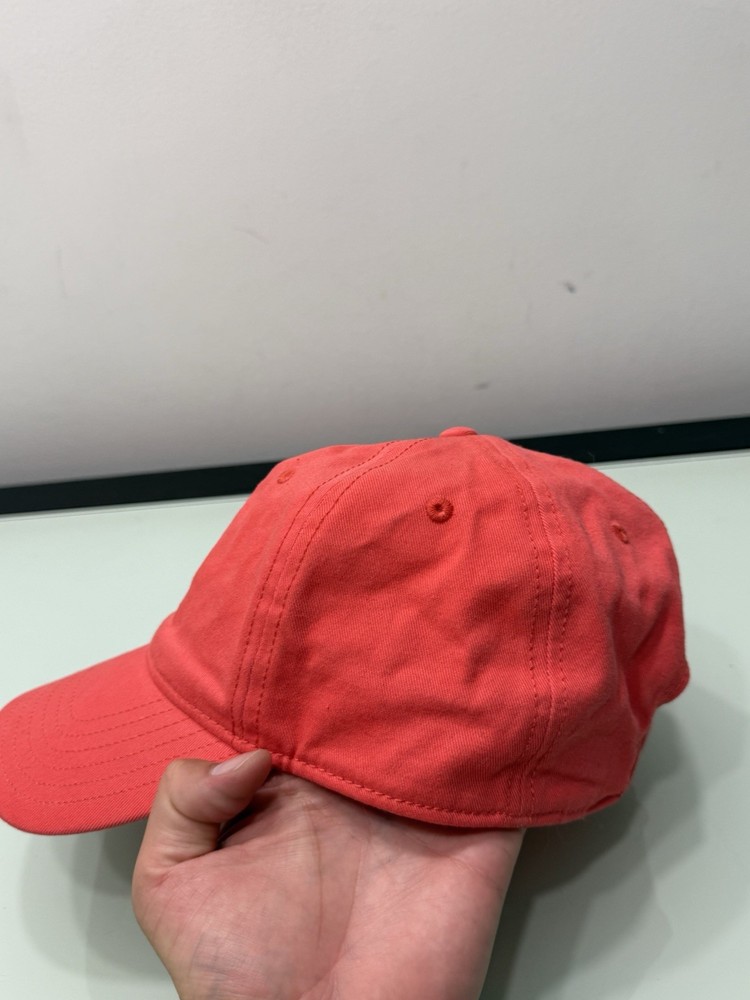 PELOTON Adjustable Strapback Hat Cap Embossed Logo CORAL