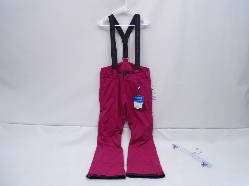 CHAMONIX 7627410 WOMEN'S SMALL RASPBERRY MIRIBEL BIB SNOW PANTS