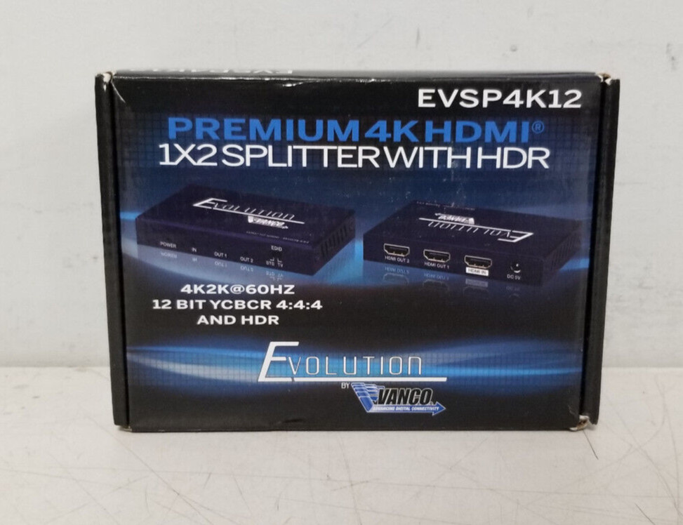 Evolution Vanco EVSP4K12 Ultra High Definition Resolution HDMI Splitter (TESTED)