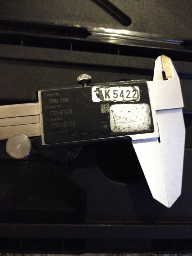 MITUTOYO 500-196 CD-6” CS Digital Caliper Absolute Digimatic