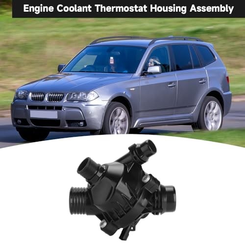 Engine Coolant Thermostat Housing Assembly - Compatible for BMW for BMW E60