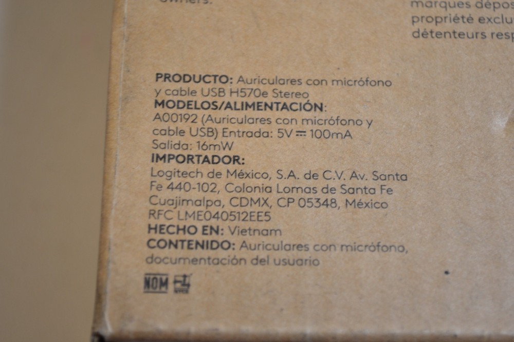 Logitech H570e USB Headset Mono Noise-Canceling Mic