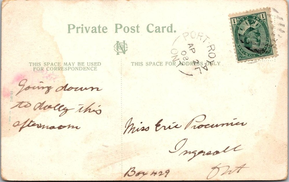 Canada 1908 Private PostCard - Port Royal  - A02076
