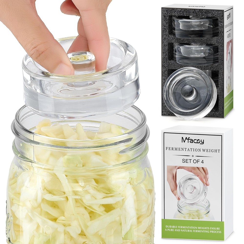MFacoy 4-Pack of Fermentation Glass Weights Weights, Clear