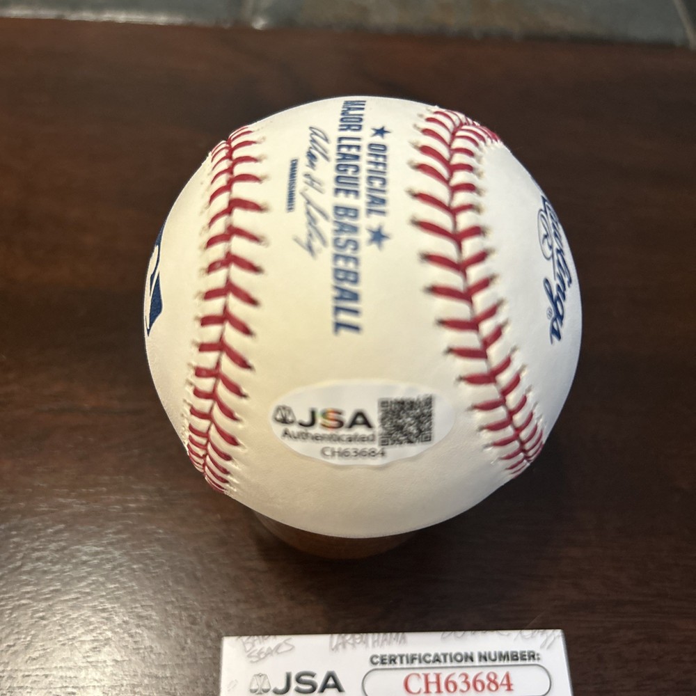 Yoan Lopez Signed NEW ROMLB Baseball. JSA