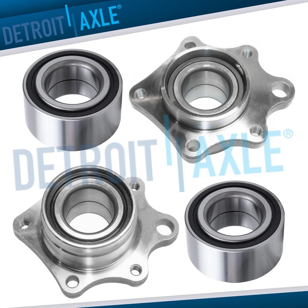 Front + Rear Wheel Bearing Module Assembly for 2003 - 2011 Honda Element w/ ABS